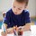 boy, kid, preschool, pen, portrait, desk, painter, table, white, study, studio, crayon, people, paint, one, caucasian, smiling, learning, cute, creative, creativity, young, color, colorful, adorable, sketch, pencil, enjoying, childhood, paper, education, draw, art, inspiration, cheerful, child, artist, album, little, happy, father day